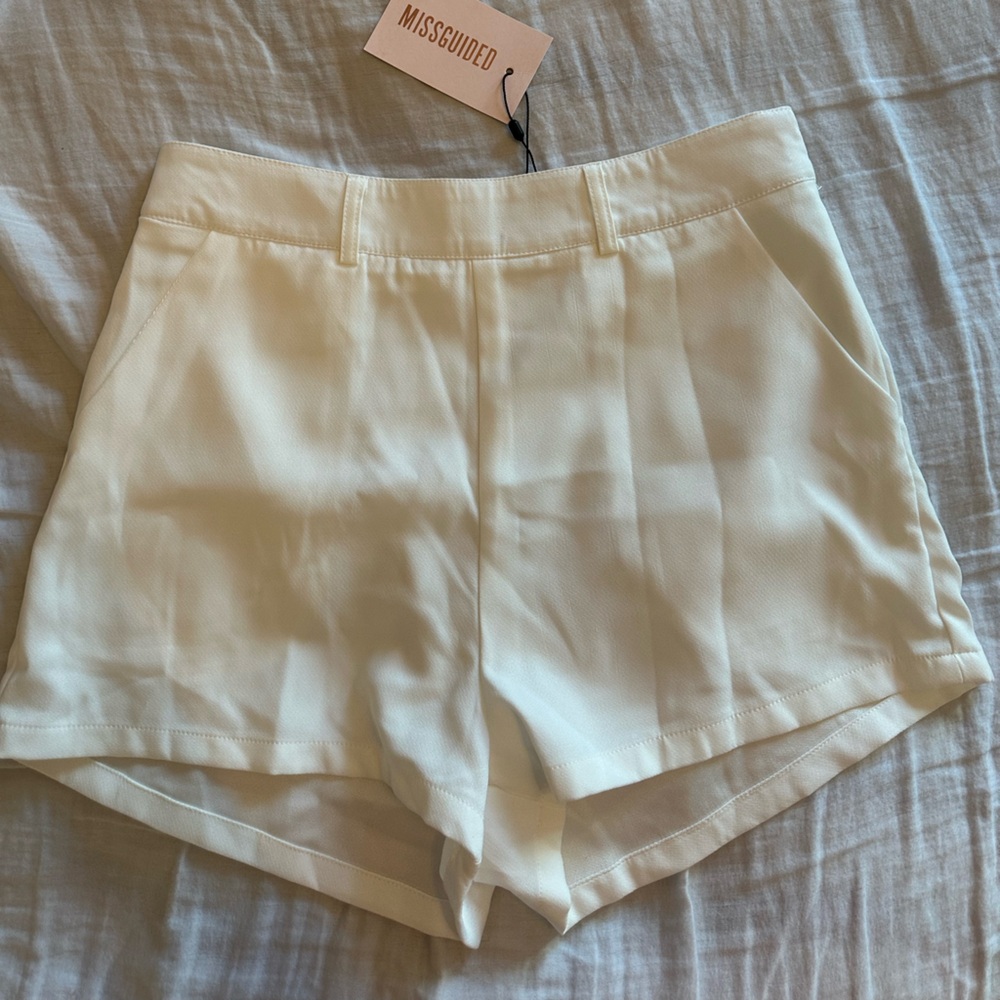 Miss Guided White Shorts
